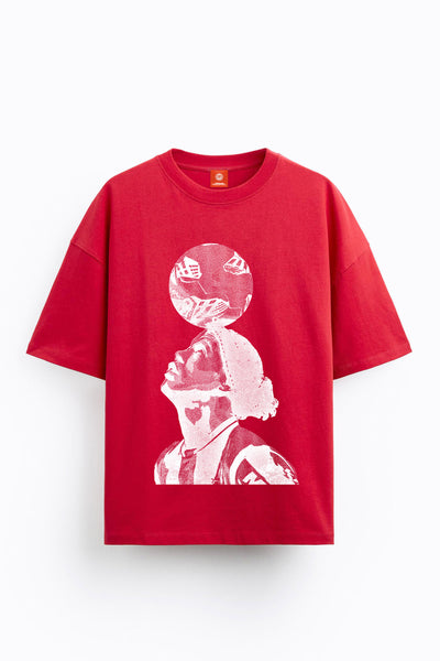 Football oversized unisex tee